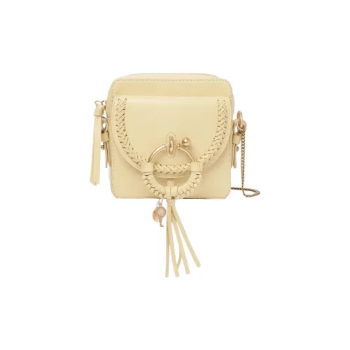 See By Chloe JOAN Series Корова Кожа Плечевая Сумка Клатч Женский Золотой