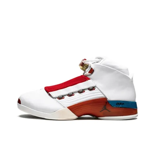 Jordan Air Jordan 17 OG Белый VARSITY Красный Высокий Топ Винтажные Баскетбольные Кроссовки Мужские Белый Красный