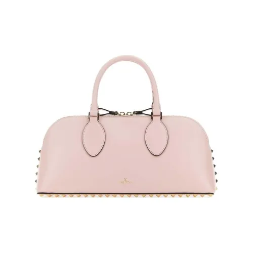 Valentino Rockstud Телячья кожа Одно плечо Сумка Средний Женский Розовый