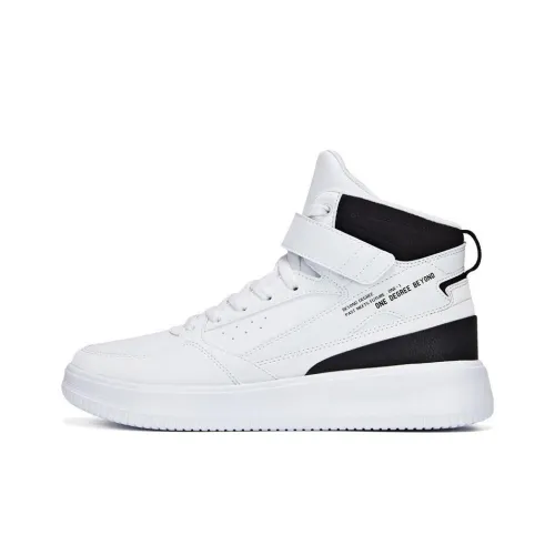 361° Slip-on Устойчивый к истиранию Высокий Топ Скейтбординг Кроссовки Белый Черный