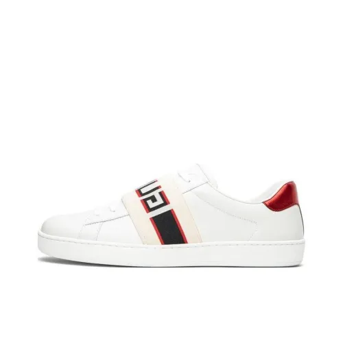 GUCCI Ace Low Топ Стильные Скейтбординги Мужской Белый