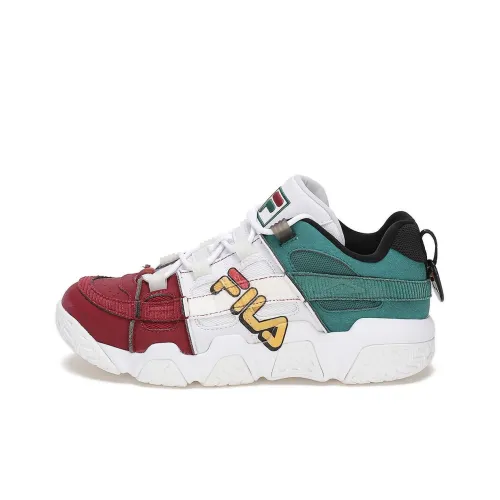FILA FUSION Винтажные баскетбольные кроссовки Low Топ Белый Красный Женские
