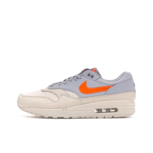 Nike Air Max 1 Устойчивый к истиранию Низкий Топ Повседневная обувь Мужская Бежево-Серый