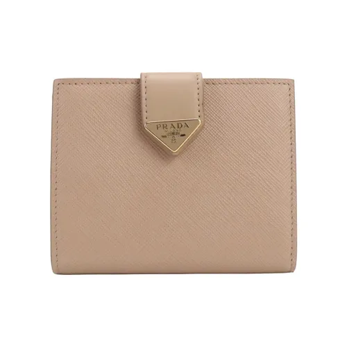 PRADA Кожа Монета Кошелек Кошелек Женский Светлый Умбра