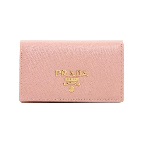 PRADA Кожа Держатель для карт Женский Розовый