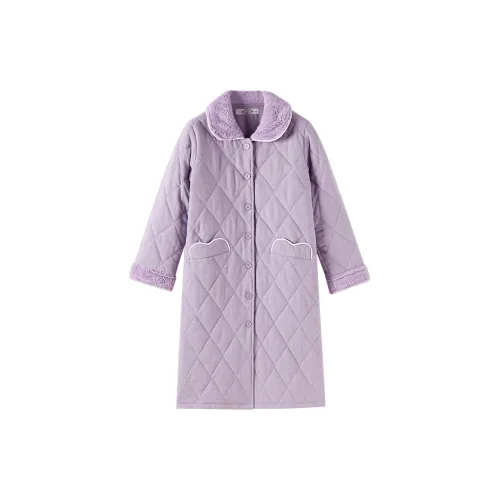 MB 95323 Баклажан [Кофе Угольный Теплый и Легкий] Женские Банные халаты