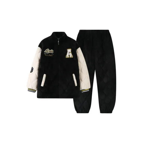 Qin Jing Черный кофе Мужской комплект пижам