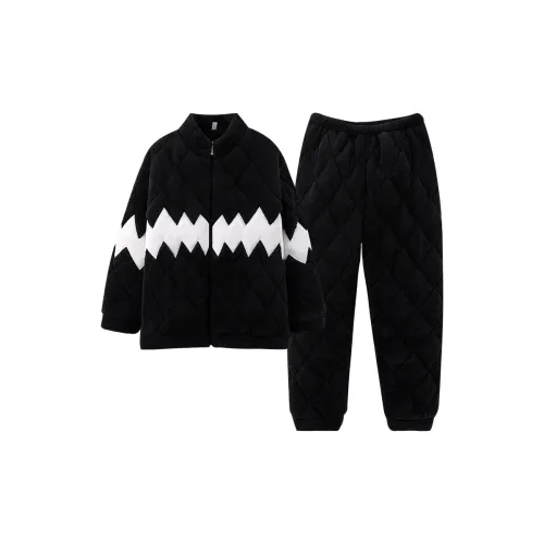 Qin Jing Charcoal Black Мужской Пижамный Комплект