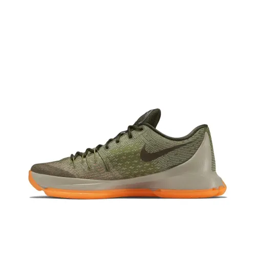 Nike KD 8 Easy Euro Non Slip Легкий Низкий Топ Баскетбольные кроссовки для игры Мужской Серый Зеленый