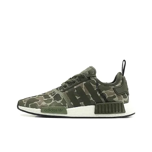 Adidas Originals NMD_R1 Утка CAMO Кунжут Амортизаторы Низкий Топ Кэжуал Унисекс Камуфляж