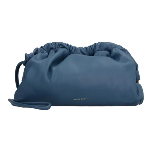 MANSUR GAVRIEL Lambskin One Shoulder Crossbody Clutch Mini Women's Blue