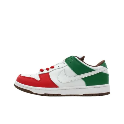 Nike Dunk SB Low Топ Скейтборд Кроссовки Мужские Белые Зеленые