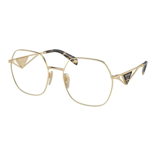 PRADA Металл Нерегулярная форма Оправы для очков Женские Золото