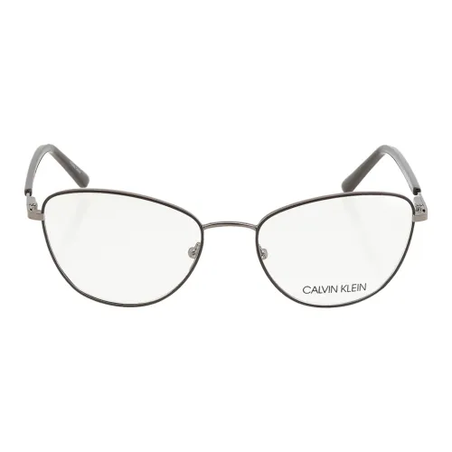 CK Calvin Klein Металл Кошачий глаз Оправы для очков Женские Черный
