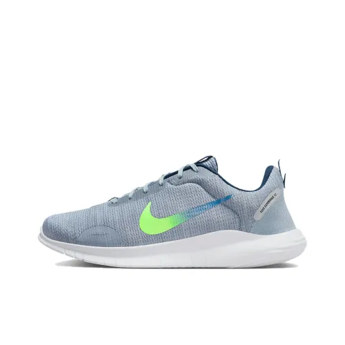 Nike Flex Experience RN 12 Slip-Resistant Abrasion-Resistant Low-Top Беговые кроссовки Мужские Синие