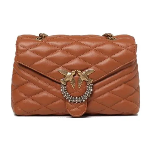 PINKO Натуральная кожа Сумка через плечо Сумка на плечо Женская Коричневая