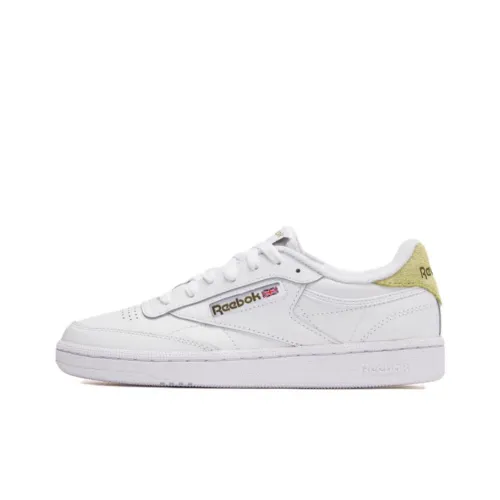 Reebok Club C Series Скейтборд Кроссовки Низкие Бело-Зеленые Женские