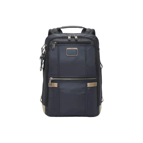TUMI Nylon Backpack Medium Men's Midnight Navy Khaki TUMI Нейлоновый рюкзак средний мужской цвет Midnight Navy и хаки