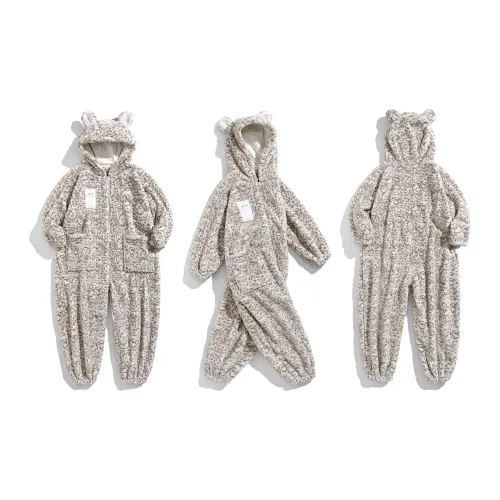 Same Language Женские, Светло-абрикосовый Коричневый Пятно Женские Банные халаты