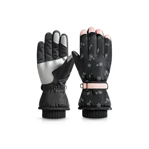 J W Полиэстер + Хлопок + PU Кожа Перчатки Женские