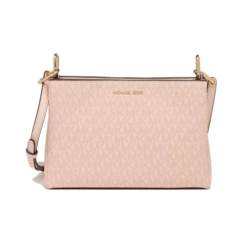 MICHAEL KORS Сумка через плечо из холста с ПВХ-покрытием женская светло-розовая