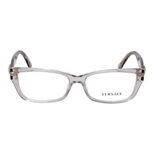 VERSACE Пластик Прямоугольные Оправы для очков Унисекс Серый