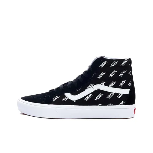 Vans SK8 ComfyCush High Top Скейтборд Кроссовки Унисекс Черный Белый