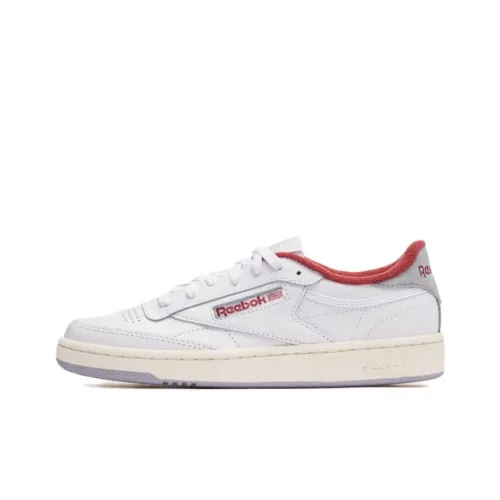 Reebok Club C Series Скейтборд Кроссовки Низкие Белые Красные Женские