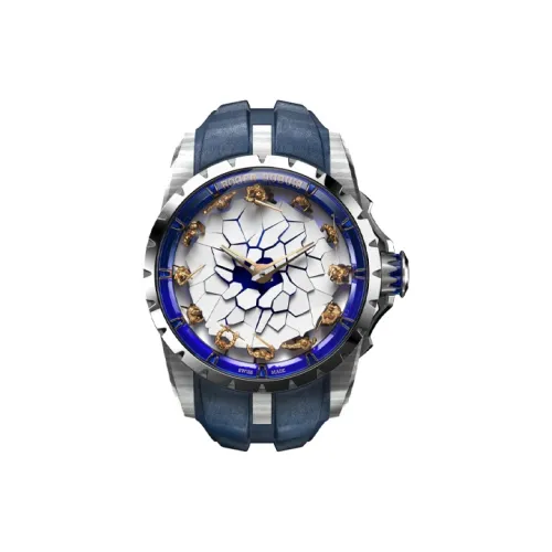 Roger Dubuis Автоматический Механический Механизм Мужские Часы Серии Knights of the Round Table 45 мм Белые