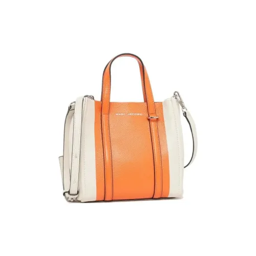 MARC JACOBS Кожа Тоут Сумка Сумка для покупок Сумка Женская Оранжевая и Белая