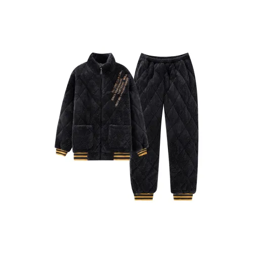 Qin Jing Темно-серый Мужской Пижамный комплект