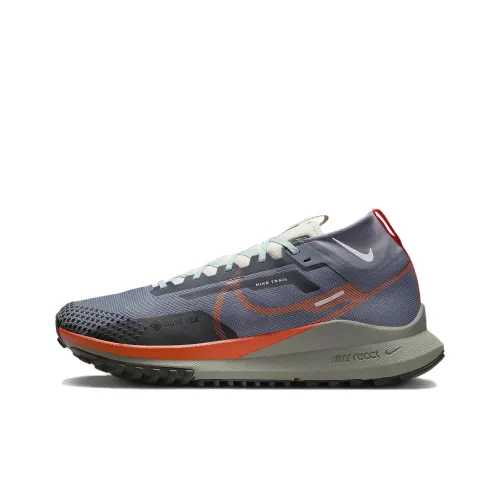 Nike Pegasus Trail 4 Slip-Resistant Abrasion-Resistant MID Top Trail Беговые кроссовки Мужской Серый