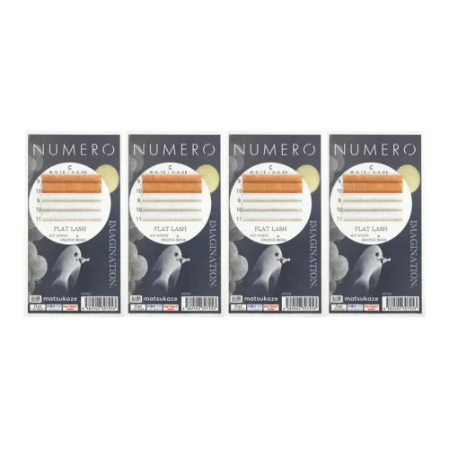 Matsukaze NUMERO Многоцветный Матовый Тушь для ресниц Flatlash Mascara Sample Карточки*4