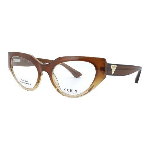 GUESS Пластик Кошачий глаз Оправы для очков Женские Коричневый