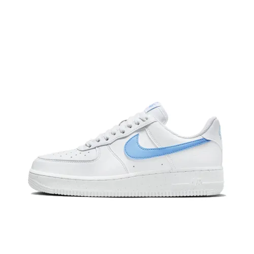 Nike Air FORCE 1 Устойчивые к истиранию Дышащие Низкие Кроссовки для скейтбординга Женские Белые Синие