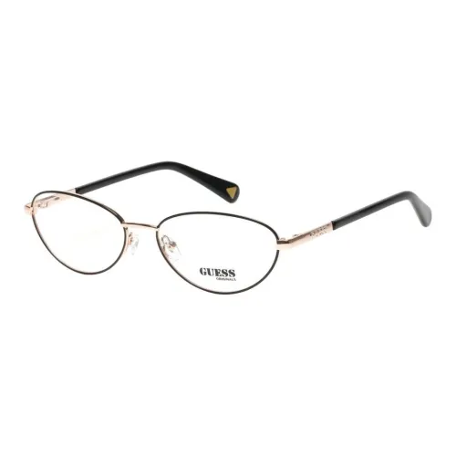 GUESS Металл Кошачий глаз Оправы для очков Унисекс Золотой