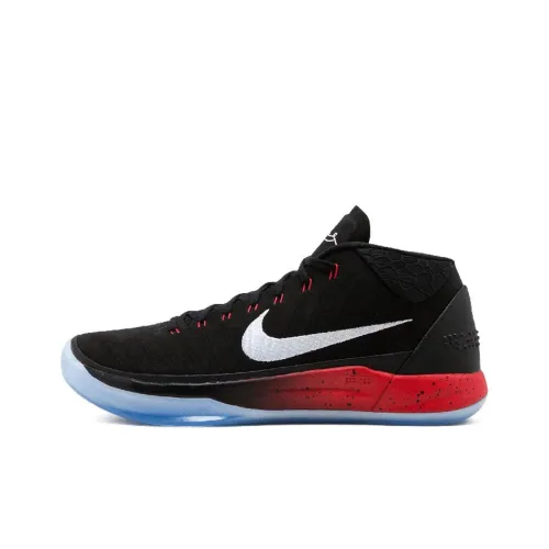 Nike Kobe AD Устойчивый к истиранию MID Баскетбольные кроссовки Мужской Черный Красный