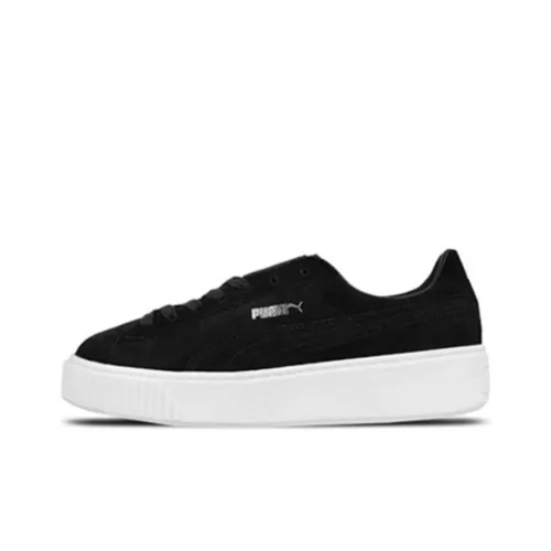 PUMA Платформа Замша Низкий Топ Скейтборд Кроссовки Унисекс Черный