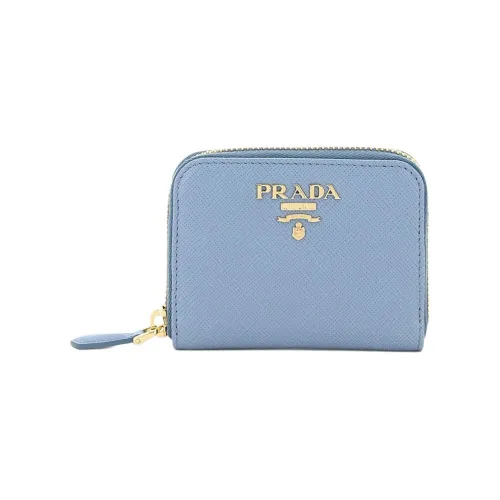 PRADA Кожа Кошелек Женские Interstellar Синий