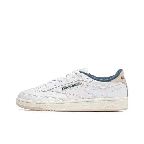Reebok Club C Series Скейтборд Кроссовки Низкие Белые и Синие Женские