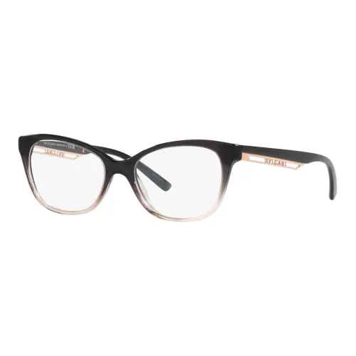 BVLGARI Металл Пластик Оправы для очков "Кошачий глаз" Женские Черный