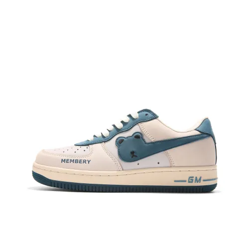 GOLD MEMBER BEAR Низкие кроссовки для скейтбординга унисекс бежево-синие