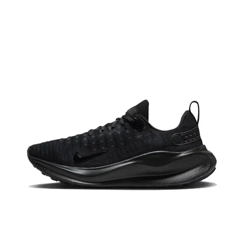 Nike React Infinity Run Flyknit 4 Амортизация Износостойкий Низкий Топ Беговые кроссовки Женские Черный