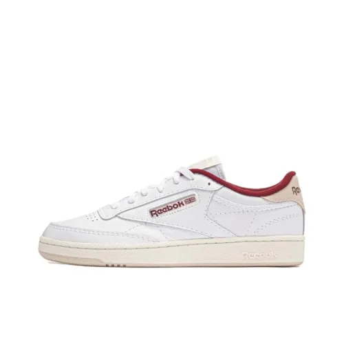 Reebok Club C Series Скейтборд Кроссовки Низкие Белые Красные Унисекс