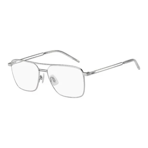 HUGO BOSS Металл Aviator Оправы для очков Унисекс Серебряный