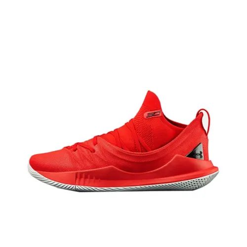 Under Armour CURRY 5 Total Champion Low Топ Баскетбольные кроссовки Мужской Красный
