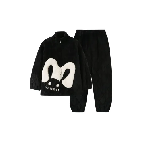 Qin Jing Charcoal Black Мужской Пижамный Комплект