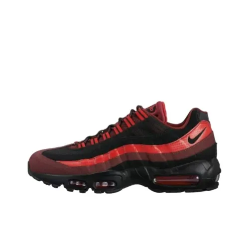 Nike Air Max 95 Амортизация Износостойкий Низкий Топ Повседневная Обувь Унисекс Красный Черный