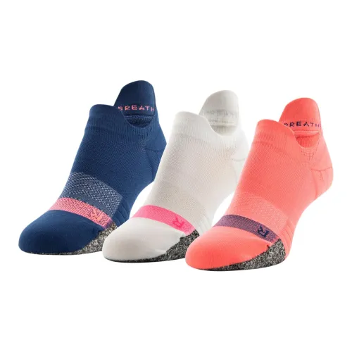 Under Armour Breathe 3 шт Синий+Белый+Апельсин Женские носки