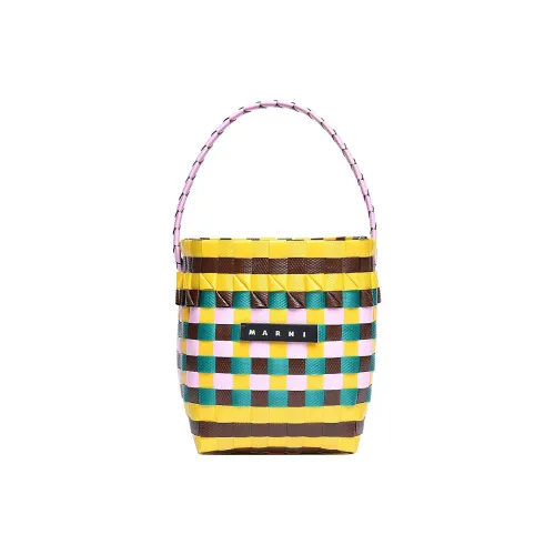 MARNI Полипропиленовая ведрообразная сумка сумка на одно плечо детская супер лимон